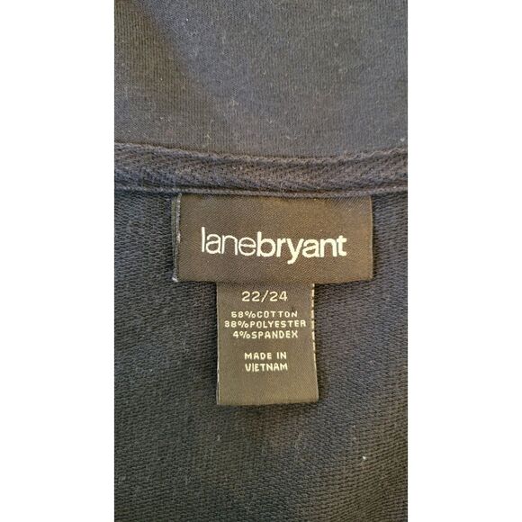 Lane Bryant Black Full Zip Short Sleeve Jacket - Picture 3 of 3